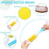 Silicone Baby Milk Bottle Cleaning Brush (Blue)